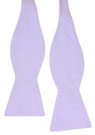 Iris Lavender Linen Bow Tie in Sel Tie Style