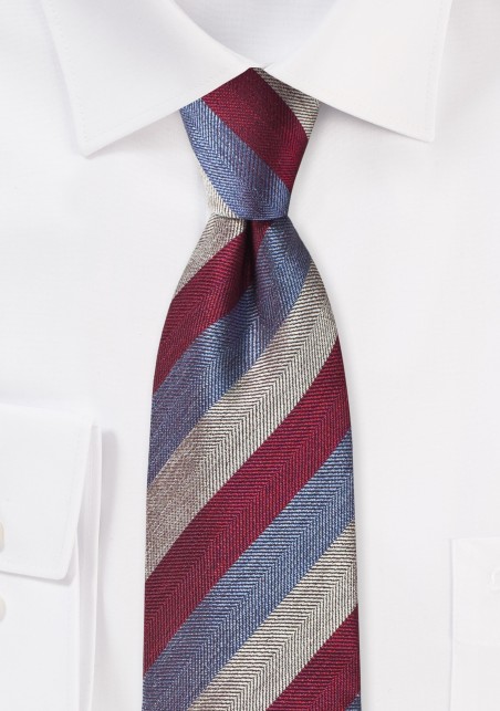 Summer Stripes in Silver, Wine, and Violet