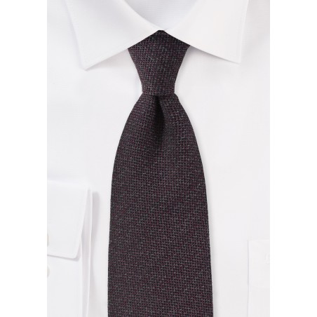 Espresso Brown Matte Finish Necktie