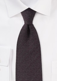 Espresso Brown Matte Finish Necktie