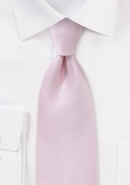Men's XL Length Tie in Soft Pink