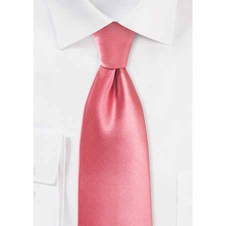 Solid Color Tie in Tulip