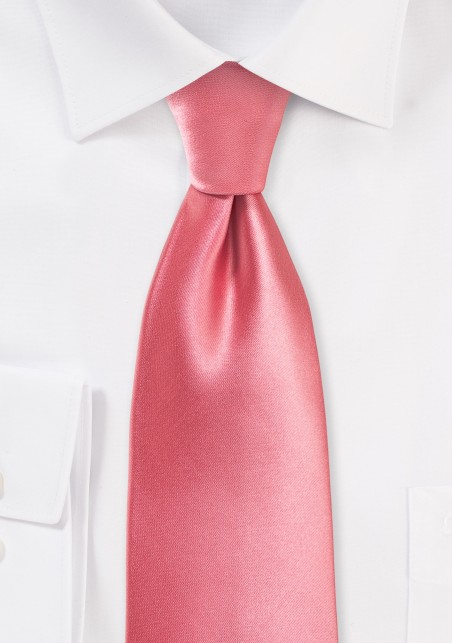 Solid Colored XL Tie in Tulip