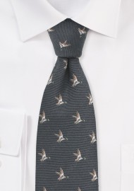 Outdoorsmen Collection Flying Ducks in Espresso Brown