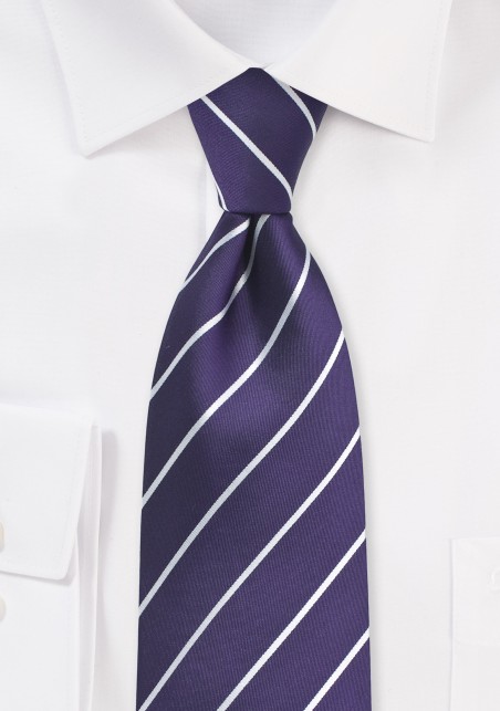 Silk Tie in Grape Purple