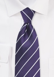 Silk Tie in Grape Purple