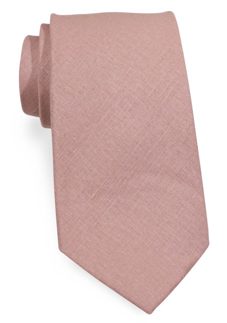 Linen Suspender Tie Set in Bon Bon Pink