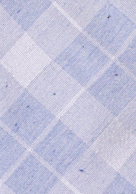 Ice Blue Necktie with Faded Tartan Plaid