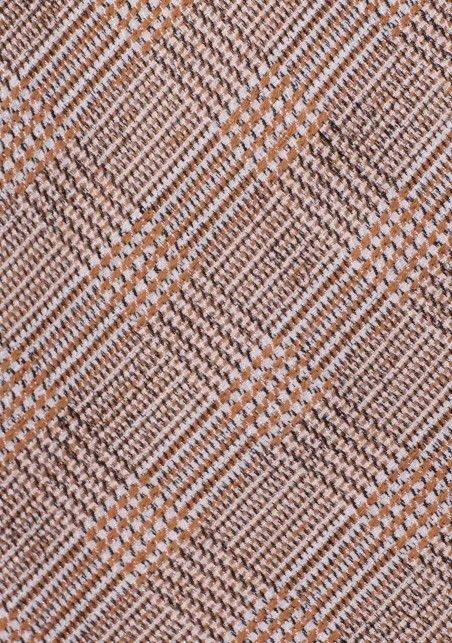 Men's Glen Check Tie in Dark Orange