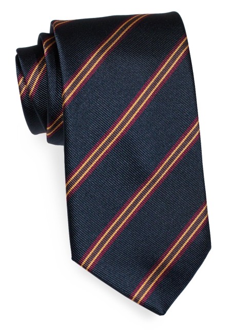 Navy and Burgundy British Tie