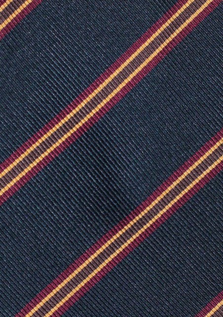 Extra Long Navy and Burgundy British Tie