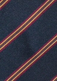 Extra Long Navy and Burgundy British Tie