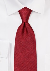 Herringbone Woven Tie in Cherry