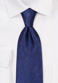 Herringbone Tie in Classic Blues