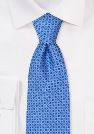 Dot Design XL Necktie in Aqua