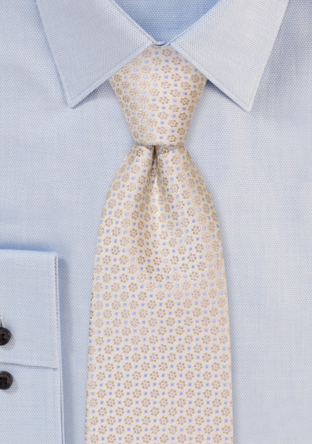 Vanilla Cream mens Necktie in Matte Finish