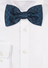 Oasis Green Colored Bowtie in Green and Navy