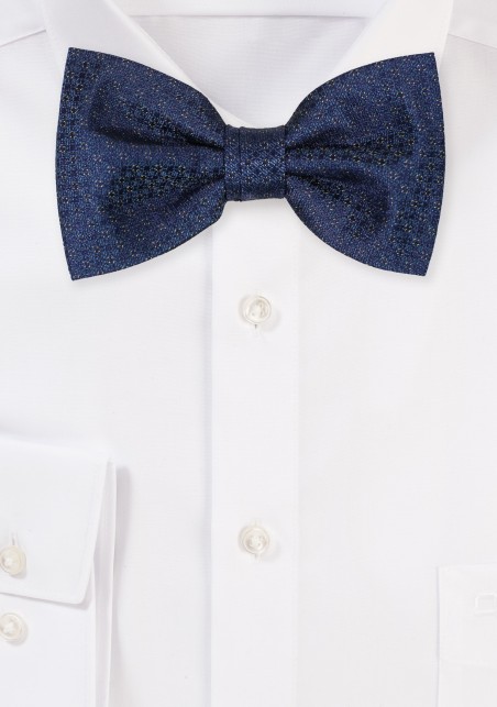 Dress Blue Mens Bow Tie in Matte Finish