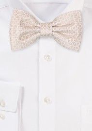 Vanilla Cream Mens Bow Tie