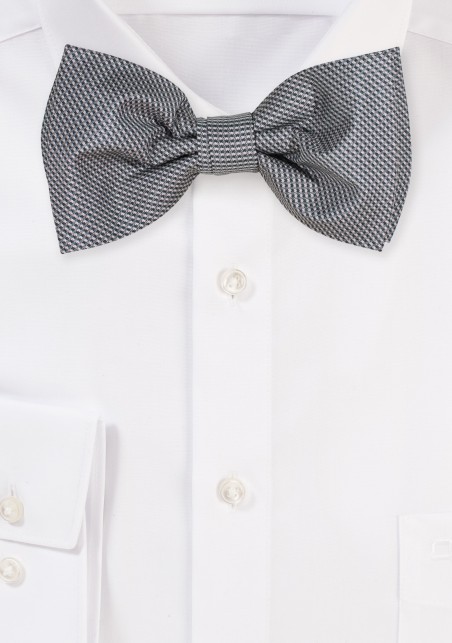 Green and Silver Micro Checkered Bowtie