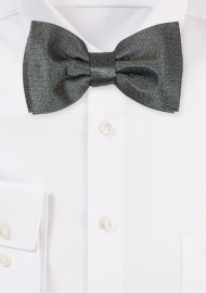 Bronze and Olive Bowtie in Herringbone Check