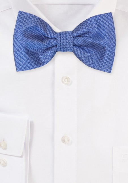 Sky Blue Prince of Wales Checkered Bow Tie