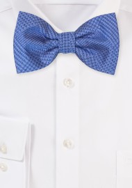 Sky Blue Prince of Wales Checkered Bow Tie