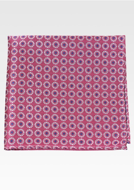 Desert Rose Pink Designer Pocket Square