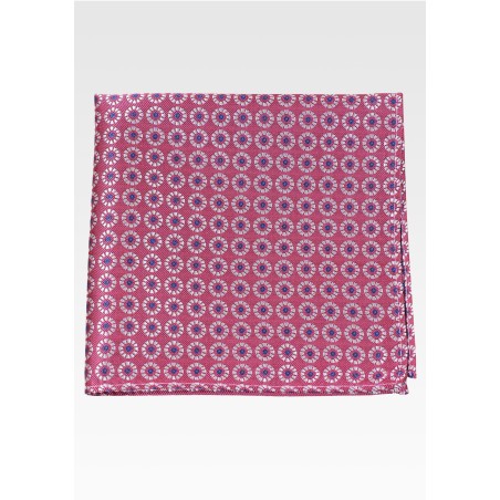 Desert Rose Pink Designer Pocket Square