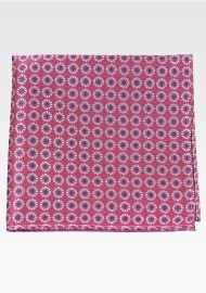 Desert Rose Pink Designer Pocket Square