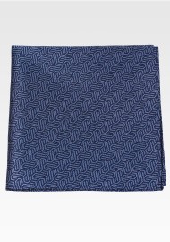 Geometric Design Woven Pocket Square