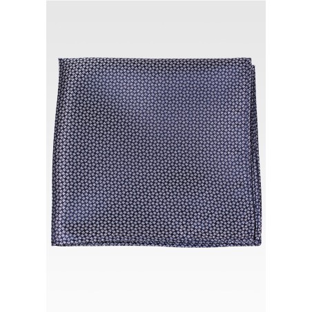 Matte Weave Mens Suit Hanky in Classic Navy