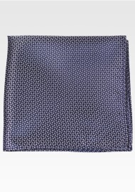 Matte Weave Mens Suit Hanky in Classic Navy