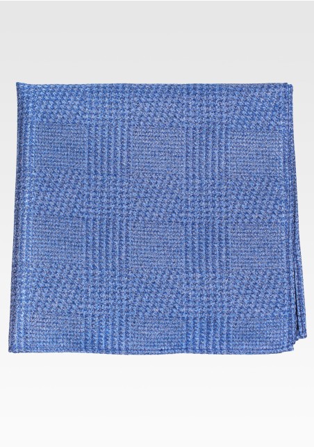 Prince of Wales Checkered Hanky in Blue