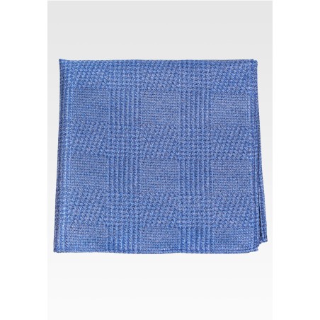 Prince of Wales Checkered Hanky in Blue