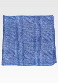 Prince of Wales Checkered Hanky in Blue