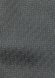 Olive Tie with Woven Herringbone Design