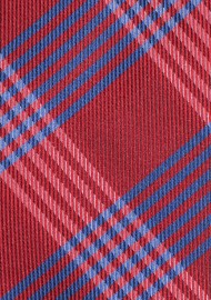Classic Plaid Bow Tie in Burgundy and Navy