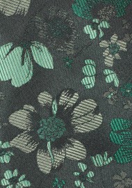 Floral Bowtie in Green Colors
