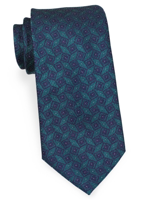 Oasis Colored Mens Tie in Woven Check