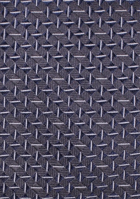 XL Length Tie in Dark Gray and Silver