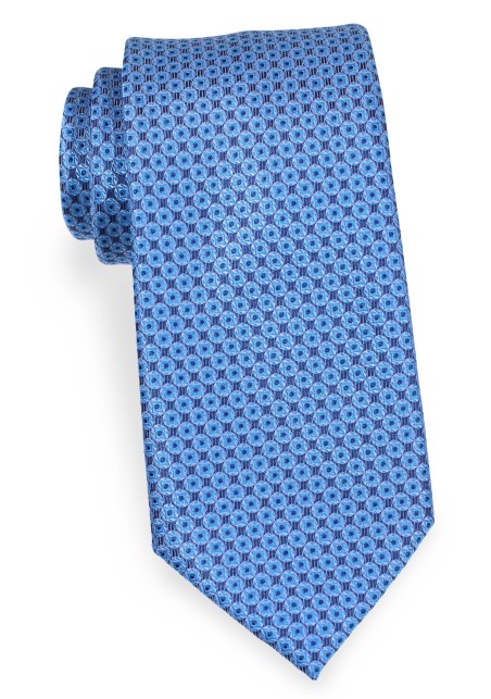 Dot Design XL Necktie in Aqua