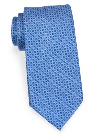 Dot Design XL Necktie in Aqua