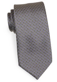 All Over Woven Paisley Tie in Olive Green