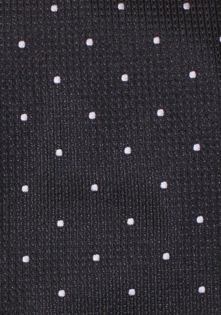 Black and Silver Pocket Square in Matte Finish