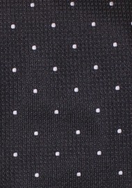 Black and Silver Pocket Square in Matte Finish