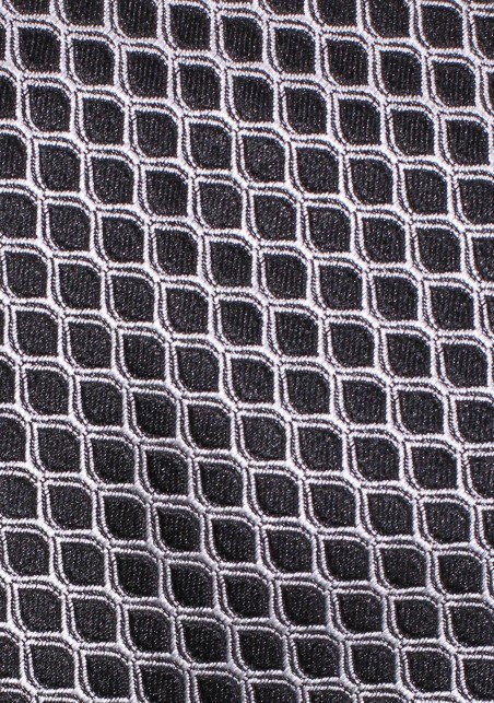Black and Gray Tie with Fish Scale Design