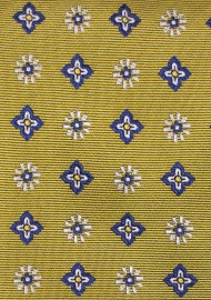 XL Woven Mens Necktie in Mustard Yellow