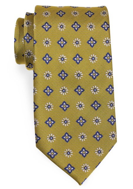 Woven Mens Necktie in Mustard