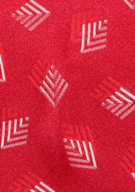 Fern Pattern Bowtie in Bright Red